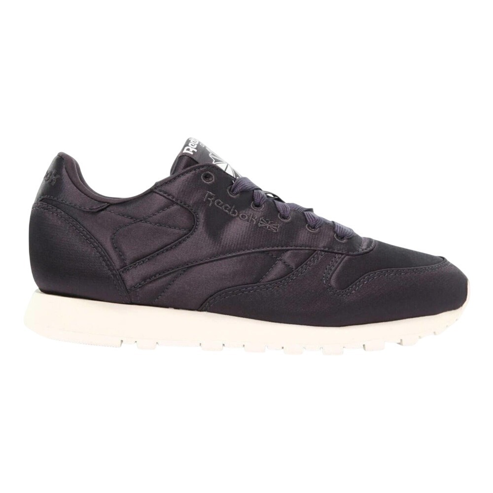 Reebok Classic Leather Satin Aubergine Purple Sneakers CM9799 Womens 8.5